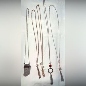 Five Long Fashion Necklaces